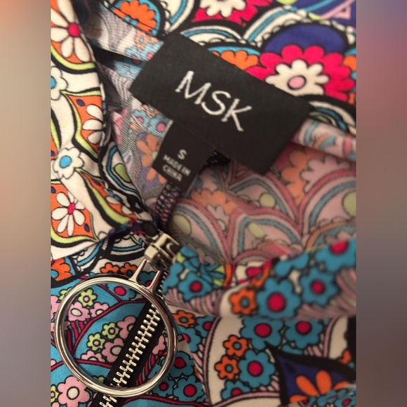 MSK Colorful Patterned mini Dress S - Picture 8 of 8